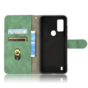 For Blackview A50 Skin Feel Magnetic Flip Leather Phone Case(Green)