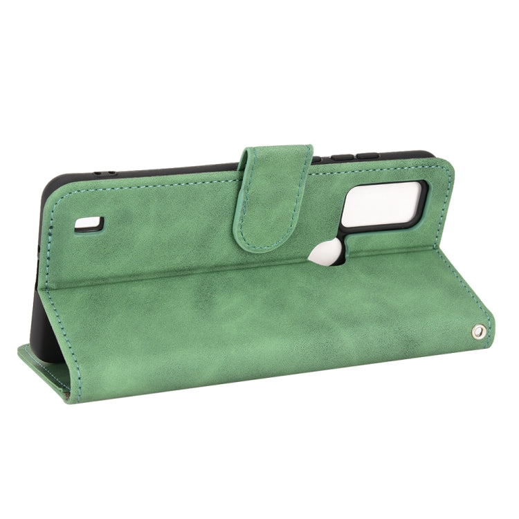 For Blackview A50 Skin Feel Magnetic Flip Leather Phone Case(Green)