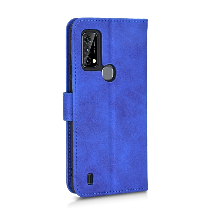 For Blackview A50 Skin Feel Magnetic Flip Leather Phone Case(Blue)