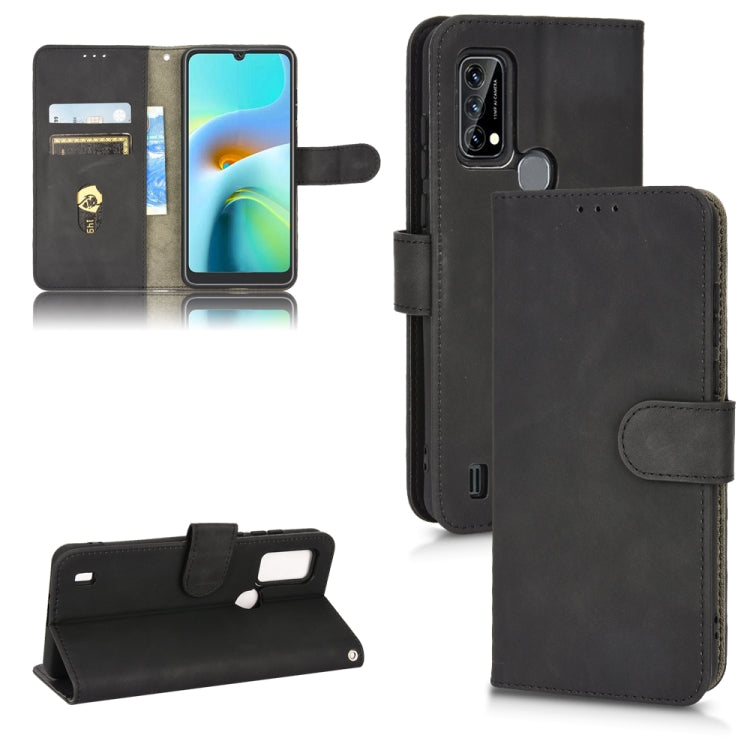 For Blackview A50 Skin Feel Magnetic Flip Leather Phone Case(Black)
