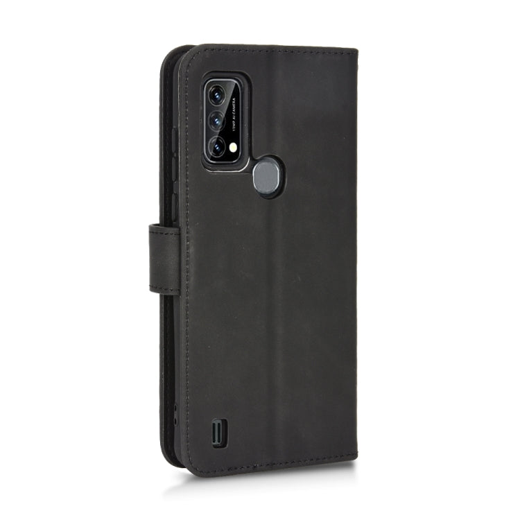 For Blackview A50 Skin Feel Magnetic Flip Leather Phone Case(Black)