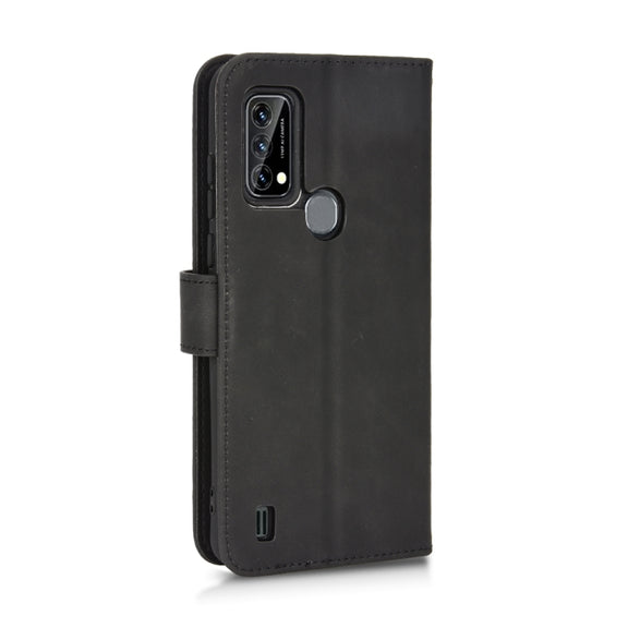 For Blackview A50 Skin Feel Magnetic Flip Leather Phone Case(Black)