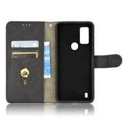 For Blackview A50 Skin Feel Magnetic Flip Leather Phone Case(Black)
