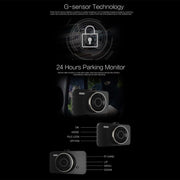 Anytek A78 3 inch Car 1080P HD 170 Degrees Night Vision Driving Recorder