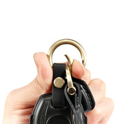HP-A009 Motorcycle Cowhide Leather Induction Key Protective Cover for Harley Sportster S(Red)