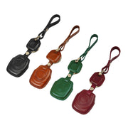 HP-A009 Motorcycle Cowhide Leather Induction Key Protective Cover for Harley Sportster S(Red)