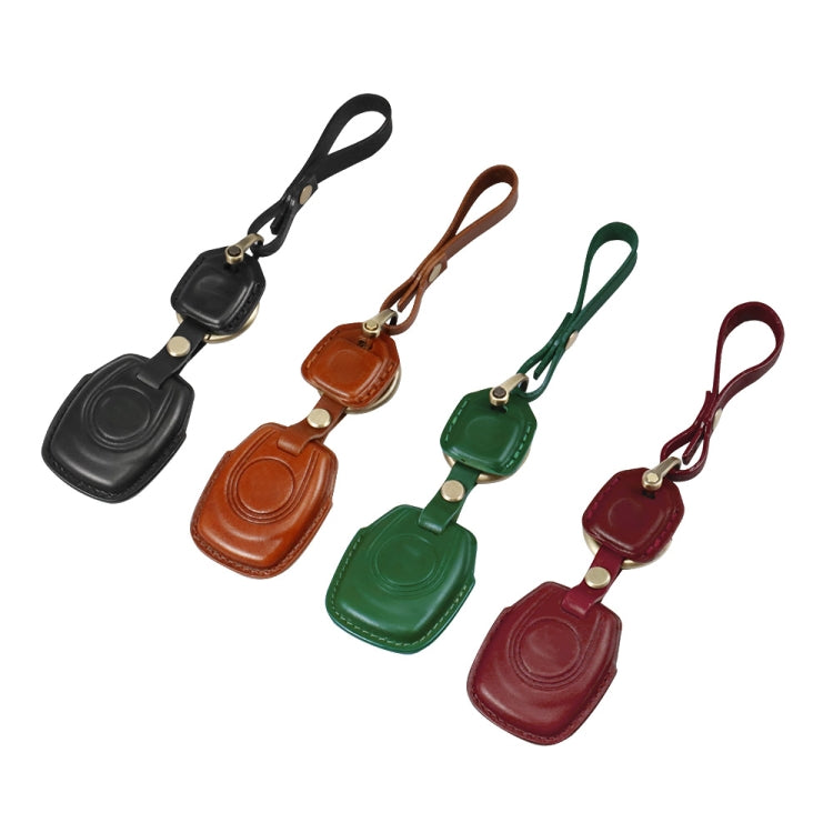 HP-A009 Motorcycle Cowhide Leather Induction Key Protective Cover for Harley Sportster S(Red)