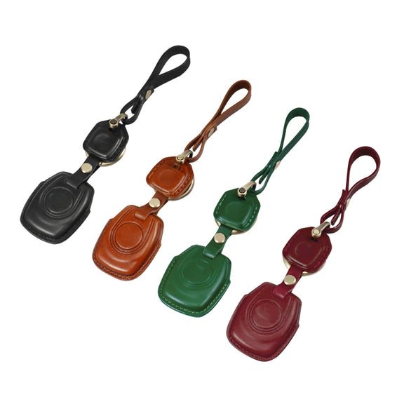HP-A009 Motorcycle Cowhide Leather Induction Key Protective Cover for Harley Sportster S(Black)