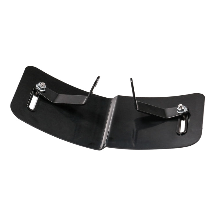 HP-DF018 Motorcycle Aluminum Alloy Front Windshield for Honda CB650R(Black)