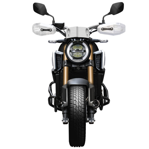 HP-DF018 Motorcycle Aluminum Alloy Front Windshield for Honda CB650R(Black)