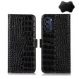 For Motorola Moto G52j 5G Crocodile Top Layer Cowhide Leather Phone Case(Black) - Motorola Cases by PMC TechLife | Online Shopping South Africa | PMC TechLife | Buy Now Pay Later Mobicred