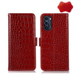 For Motorola Moto G52j 5G Crocodile Top Layer Cowhide Leather Phone Case(Red) - Motorola Cases by PMC TechLife | Online Shopping South Africa | PMC TechLife | Buy Now Pay Later Mobicred