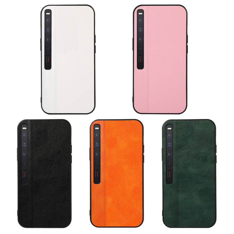 For Huawei Mate Xs 2 Two-color Litchi Texture PU Phone Case(Black)