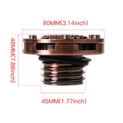 HP-Q088 Retro Motorcycle Modified Fuel Tank Cap for Harley XL883 / X48(Red Bronze)