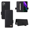 For Samsung Galaxy Z Fold2 5G Magnetic Clasp Flip Leather Phone Case(Black) - Galaxy Phone Cases by PMC TechLife | Online Shopping South Africa | PMC TechLife