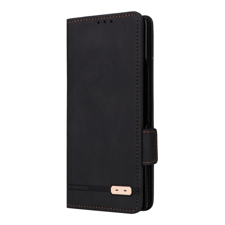 For Samsung Galaxy Z Fold2 5G Magnetic Clasp Flip Leather Phone Case(Black)