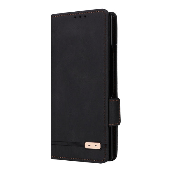 For Samsung Galaxy Z Fold2 5G Magnetic Clasp Flip Leather Phone Case(Black)
