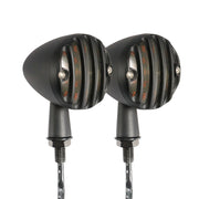 HP-Z056 1 Pair Retro Motorcycle Modified LED Turn Signal for Harley(Black)