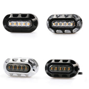 HP-Z058 Motorcycle Modified Rearview Mirror LED Turn Signal Light for Harley Sportsters XL 883 / 1200(Black)
