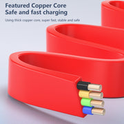 3 in 1 USB To 8 Pin + Micro USB + USB-C / Type-C Telescopic Charging Cable with Mobile Phone Holder(Pink)