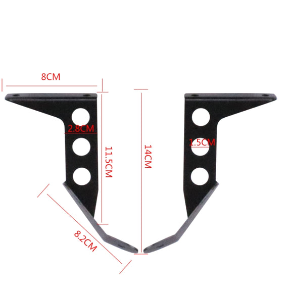 HP-DF016-B Motorcycle Front Windshield for Benelli Leoncino Trail 250(Black)