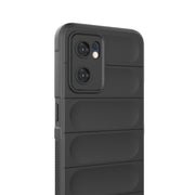 For OPPO Reno7 5G Global / Find X5 Lite Magic Shield TPU + Flannel Phone Case(Dark Blue)