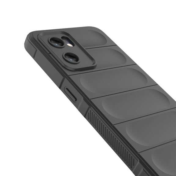 For OPPO Reno7 5G Global / Find X5 Lite Magic Shield TPU + Flannel Phone Case(Dark Blue)