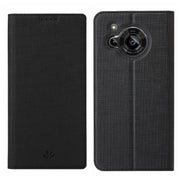For Sharp Aquos R7 ViLi DMX Series Shockproof TPU + PU Leather Magnetic Attraction Horizontal Flip Case(Black)