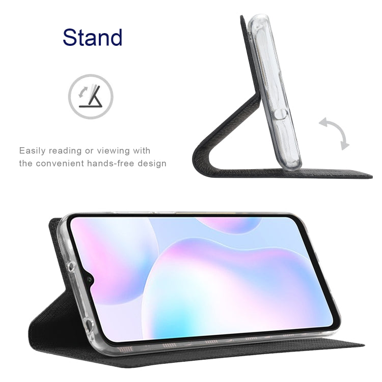 For Sharp Aquos R7 ViLi DMX Series Shockproof TPU + PU Leather Magnetic Attraction Horizontal Flip Case(Black)