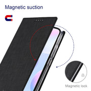 For Sharp Aquos R7 ViLi DMX Series Shockproof TPU + PU Leather Magnetic Attraction Horizontal Flip Case(Black)