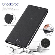 For Sharp Aquos R7 ViLi DMX Series Shockproof TPU + PU Leather Magnetic Attraction Horizontal Flip Case(Black)