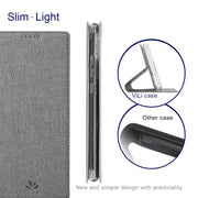 For Sharp Aquos R7 ViLi DMX Series Shockproof TPU + PU Leather Magnetic Attraction Horizontal Flip Case(Grey)