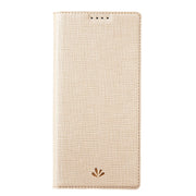For Sharp Aquos R7 ViLi DMX Series Shockproof TPU + PU Leather Magnetic Attraction Horizontal Flip Case(Gold)