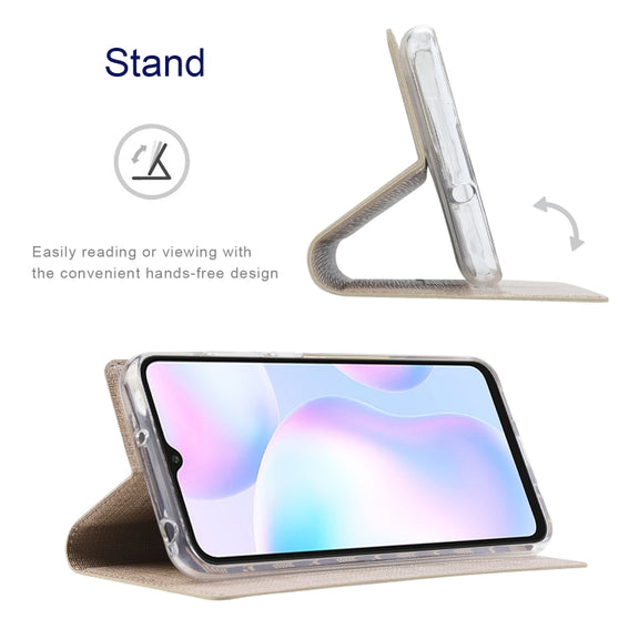 For Sharp Aquos R7 ViLi DMX Series Shockproof TPU + PU Leather Magnetic Attraction Horizontal Flip Case(Gold)