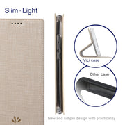 For Sharp Aquos R7 ViLi DMX Series Shockproof TPU + PU Leather Magnetic Attraction Horizontal Flip Case(Gold)