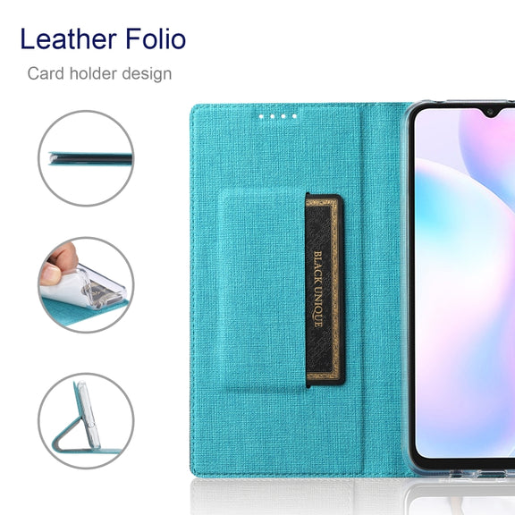 For Sharp Aquos R7 ViLi DMX Series Shockproof TPU + PU Leather Magnetic Attraction Horizontal Flip Case(Blue)