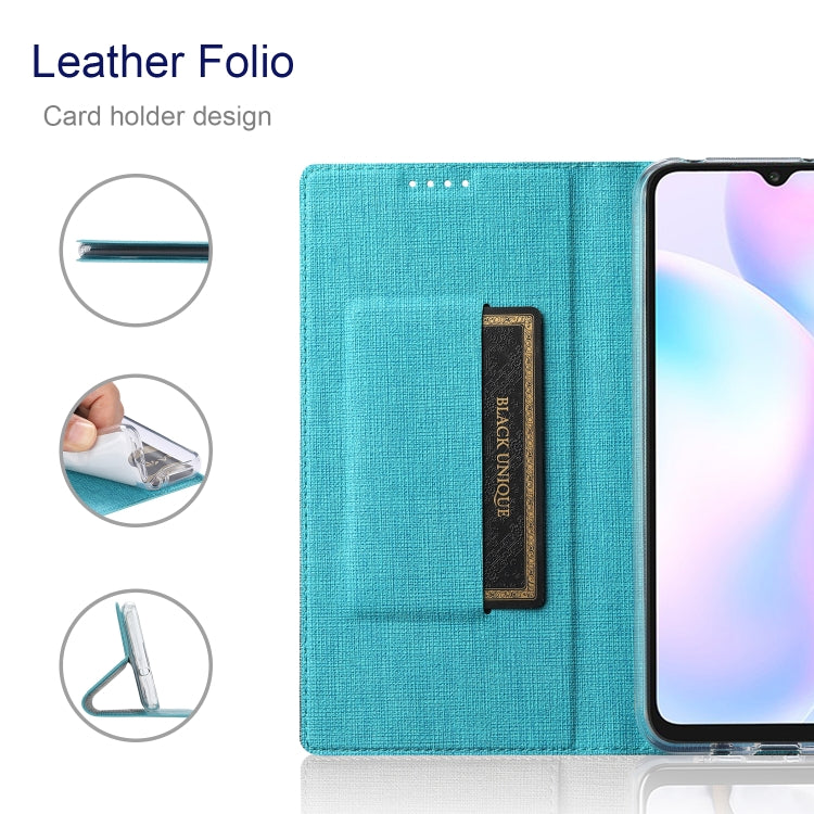 For Sharp Aquos R7 ViLi DMX Series Shockproof TPU + PU Leather Magnetic Attraction Horizontal Flip Case(Blue)