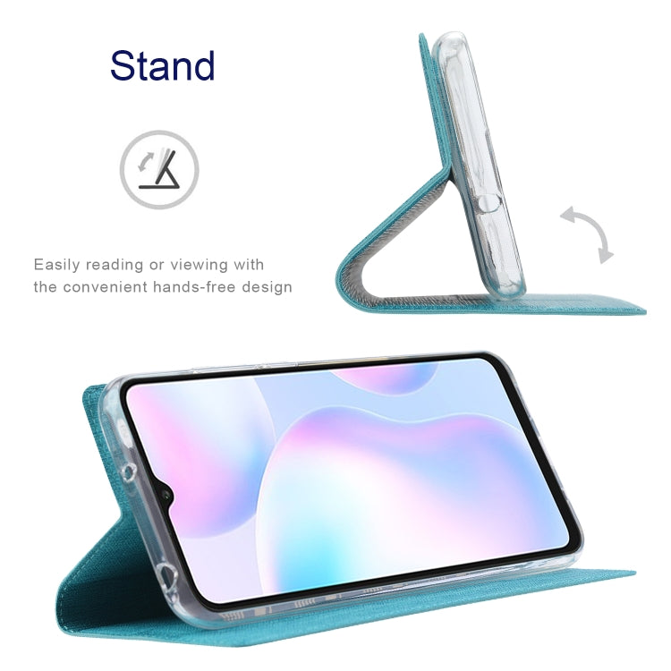 For Sharp Aquos R7 ViLi DMX Series Shockproof TPU + PU Leather Magnetic Attraction Horizontal Flip Case(Blue)
