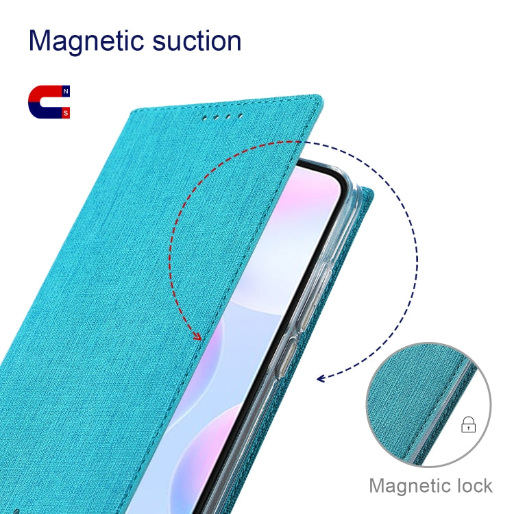 For Sharp Aquos R7 ViLi DMX Series Shockproof TPU + PU Leather Magnetic Attraction Horizontal Flip Case(Blue)