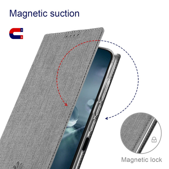 For Sharp Aquos Wish ViLi DMX Series Shockproof TPU + PU Leather Magnetic Attraction Horizontal Flip Case(Grey)