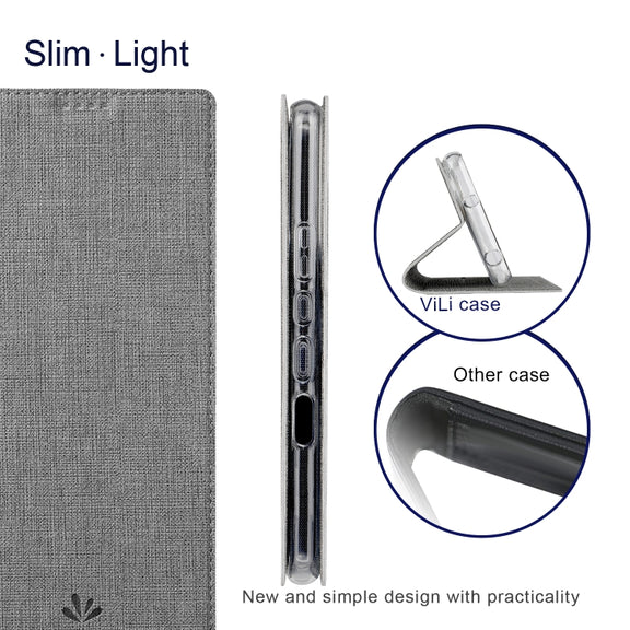 For Sharp Aquos Wish ViLi DMX Series Shockproof TPU + PU Leather Magnetic Attraction Horizontal Flip Case(Grey)