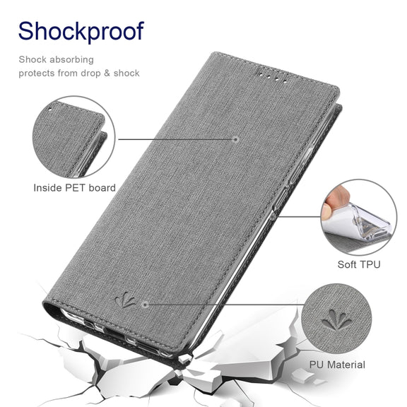 For Sharp Aquos Wish ViLi DMX Series Shockproof TPU + PU Leather Magnetic Attraction Horizontal Flip Case(Grey)