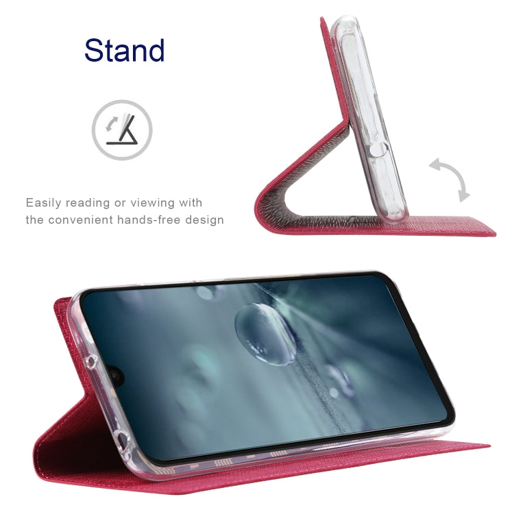For Sharp Aquos Wish ViLi DMX Series Shockproof TPU + PU Leather Magnetic Attraction Horizontal Flip Case(Rose Red)