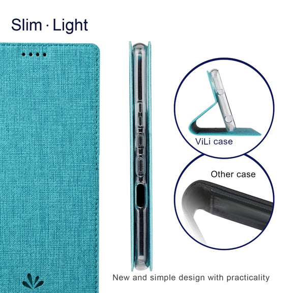For Sharp Aquos Wish ViLi DMX Series Shockproof TPU + PU Leather Magnetic Attraction Horizontal Flip Case(Blue)
