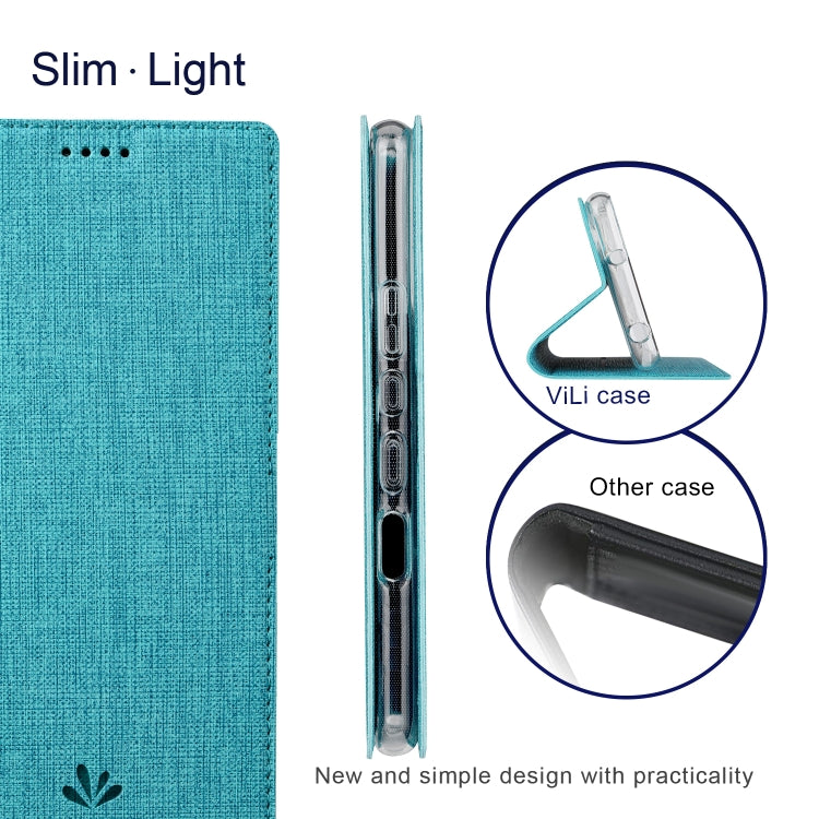 For Sharp Aquos Wish ViLi DMX Series Shockproof TPU + PU Leather Magnetic Attraction Horizontal Flip Case(Blue)
