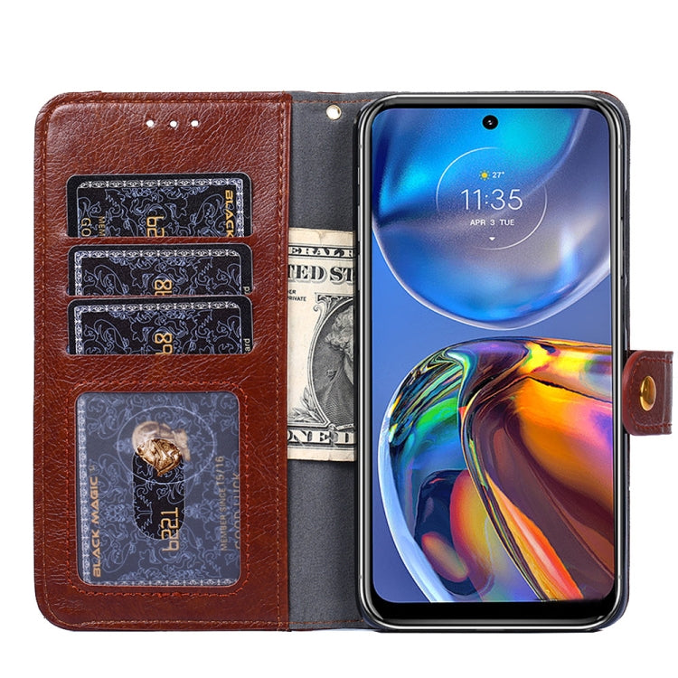 For OPPO Realme C35 Zipper Bag Leather Phone Case(Rose Gold)