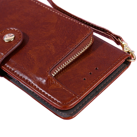 For OPPO Realme C35 Zipper Bag Leather Phone Case(Rose Gold)