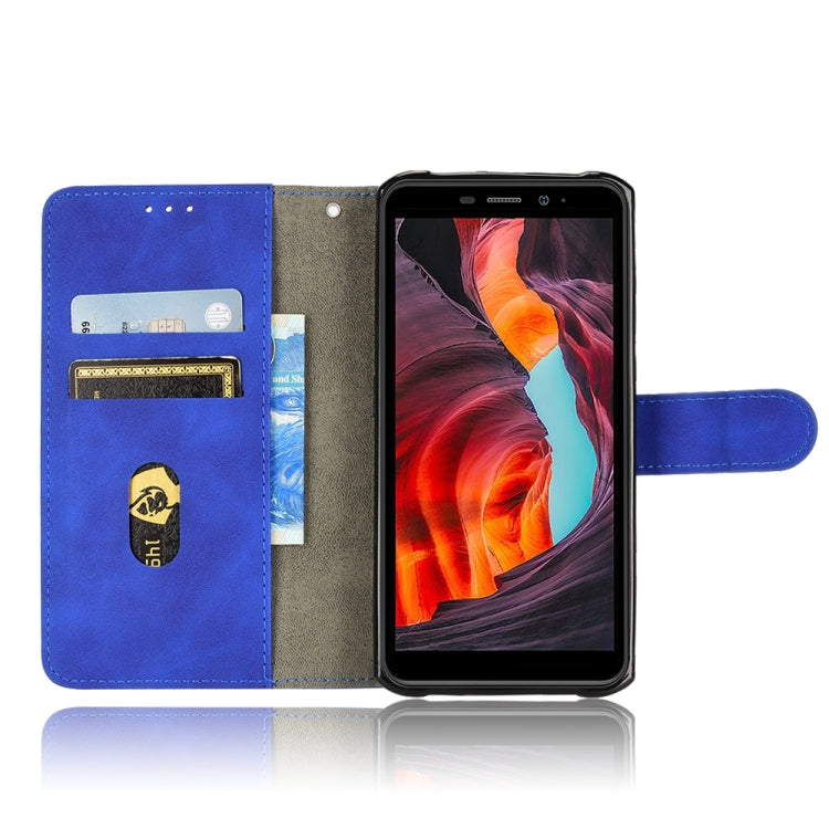 For Ulefone Armor X10 Skin Feel Magnetic Flip Leather Phone Case(Blue)