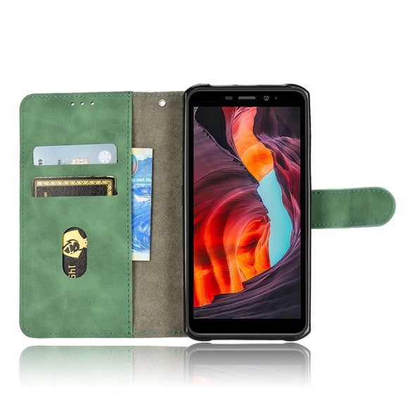 For Ulefone Armor X10 Skin Feel Magnetic Flip Leather Phone Case(Green)