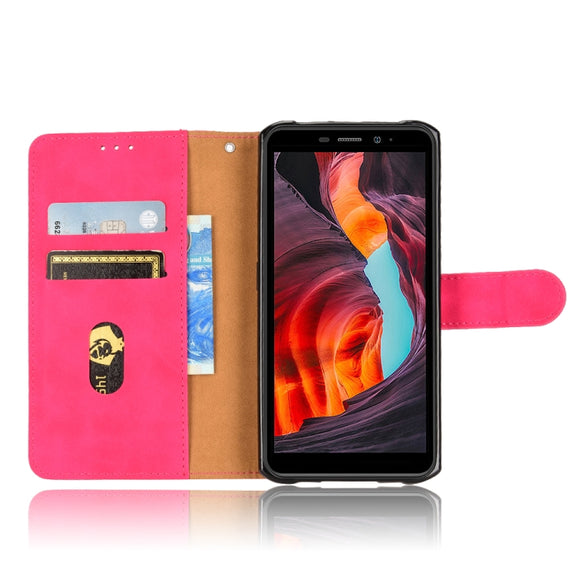 For Ulefone Armor X10 Skin Feel Magnetic Flip Leather Phone Case(Rose Red)